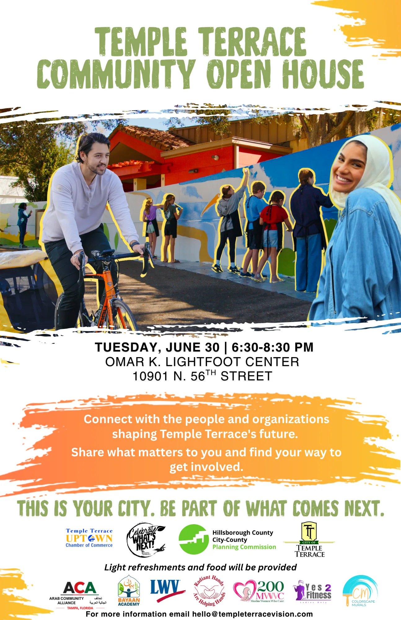 Flyer for the Temple Terrace Community Open House